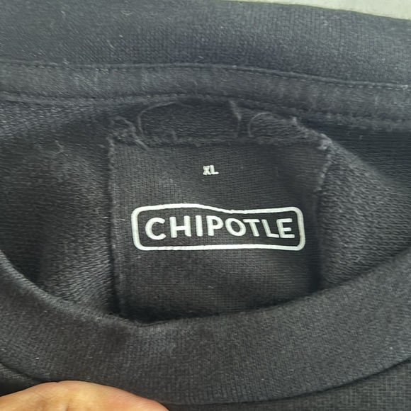 Chipotle black sweater “extra” size XL - Picture 3 of 4